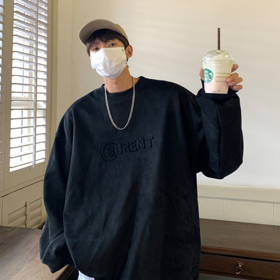 Laia mudeliga meeste ovaalse kaelusega pluus