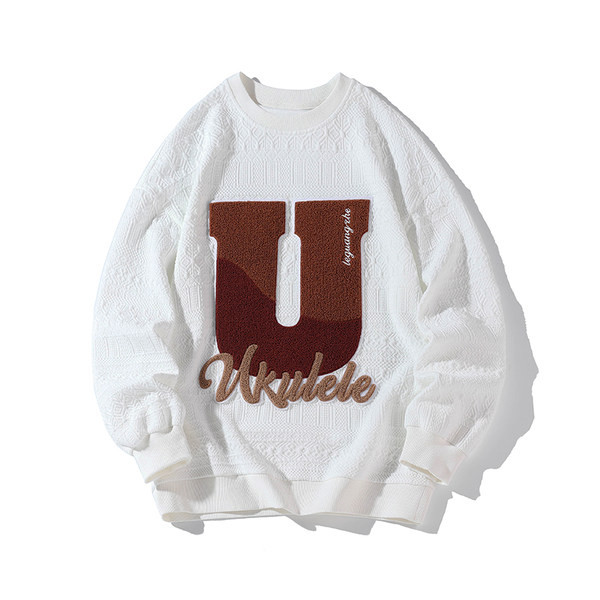 Novi model muške bluze sa natpisom - crno-bijela boja