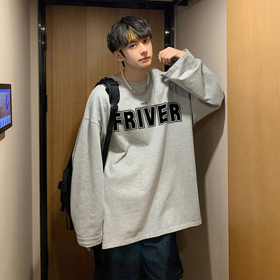 Νέο μοντέλο ανδρική μπλούζα με μακρύ μανίκι και επιγραφή