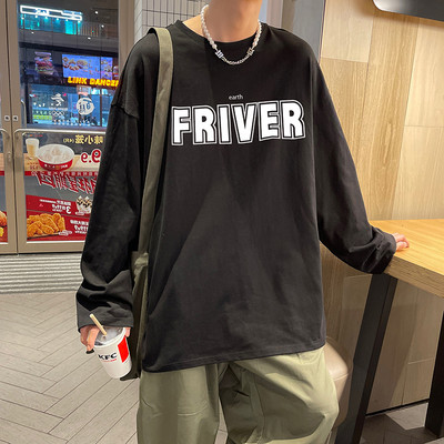 Νέο μοντέλο ανδρική μπλούζα με μακρύ μανίκι και επιγραφή