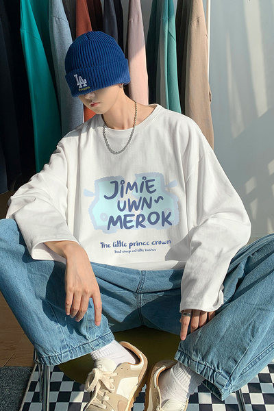 Ležerna muška bluza s printom - široki model