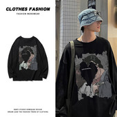 Novi model široke muške bluze s printom