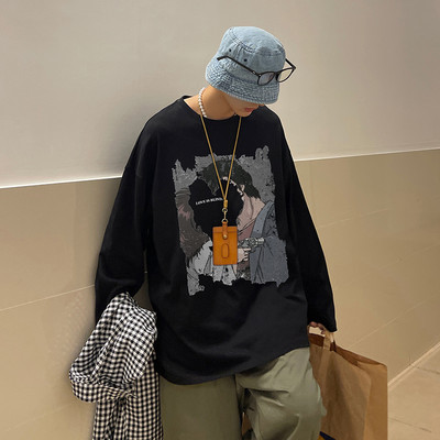 Novi model široke muške bluze s printom