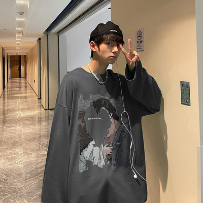 Novi model široke muške bluze s printom