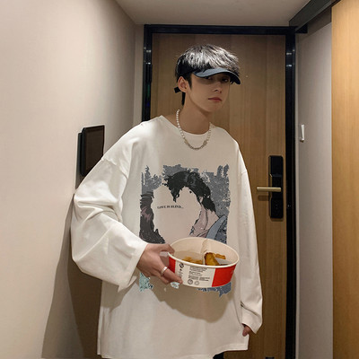 Novi model široke muške bluze s printom