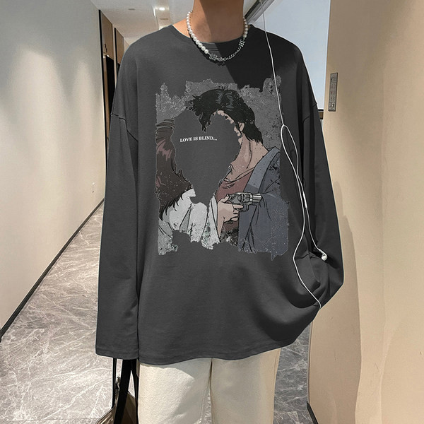 Novi model široke muške bluze s printom