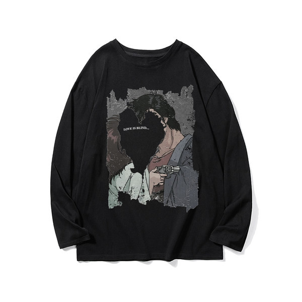 Novi model široke muške bluze s printom