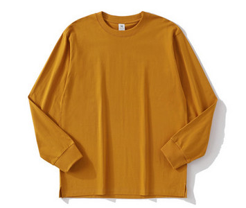 Muška ležerna bluza s dugim rukavima i O izrezom