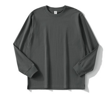 Muška ležerna bluza s dugim rukavima i O izrezom