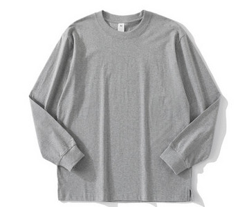 Muška ležerna bluza s dugim rukavima i O izrezom