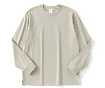 Muška ležerna bluza s dugim rukavima i O izrezom