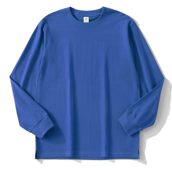 Muška ležerna bluza s dugim rukavima i O izrezom