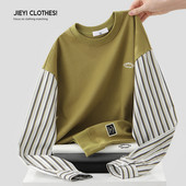 Ležerna muška bluza s ovalnim izrezom