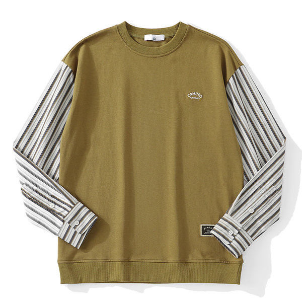 Ležerna muška bluza s ovalnim izrezom