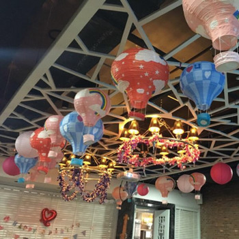 1 бр. 10 инча 25 см розова дъга балон с горещ въздух сгъваем фенер сватбено тържество Деца Направи си сам декорация на открито спалня висящи консумативи