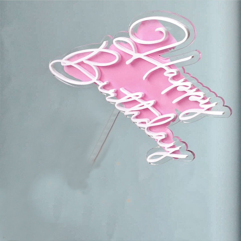 Νέο Διπλό Επίπεδο Χρυσό κάλυμμα για τούρτα γενεθλίων DIY για παιδιά Διακοσμήσεις τούρτας για πάρτι γενεθλίων Baby Shower