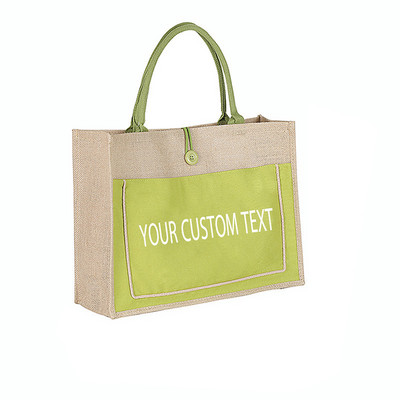 Personalizirana torba za kupovinu s džepovima za uskršnji dar Vreće od vreće Vjenčani darovi za djeveruše Božićni dar za pohranu