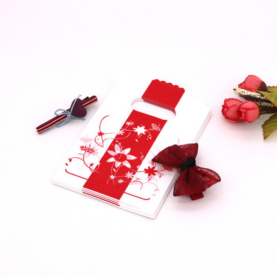 100 kom/lot Dizajnirana plastična vrećica za kavu "Hvala" 9x15 cm Poklon vrećica za nakit i slatkiše s ručkama Male plastične vrećice za pakiranje