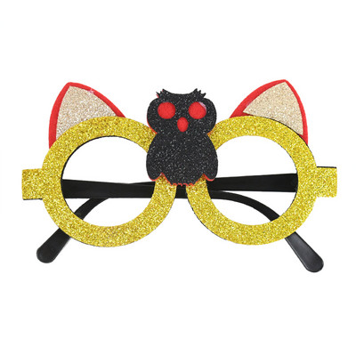 1 buc. Ochelari de hârtie pentru Halloween fericit, ochelari de vedere pentru cosplay, în formă de liliac păianjen, ochelari de vedere, decorațiuni de petrecere pentru costum de Halloween pentru copii