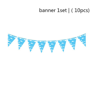 Σετ σερβίτσιο με μπαλόνια για πάρτι γενεθλίων Cloud με θέμα Μπλε ουρανός Λευκό σύννεφο Τραπεζομάντιλο Γαμήλιο πανό Προμήθειες πάρτι