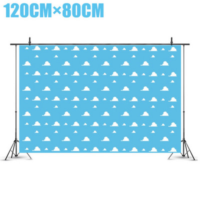 Σετ σερβίτσιο με μπαλόνια για πάρτι γενεθλίων Cloud με θέμα Μπλε ουρανός Λευκό σύννεφο Τραπεζομάντιλο Γαμήλιο πανό Προμήθειες πάρτι