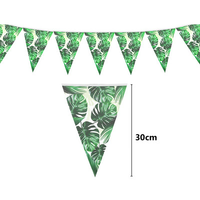 Kilpkonnalehe bänner Hawaii peokaunistus Head suvist sünnipäevapidu Garland Safari džungliteemaline Dinosaurusteema peokaunistused