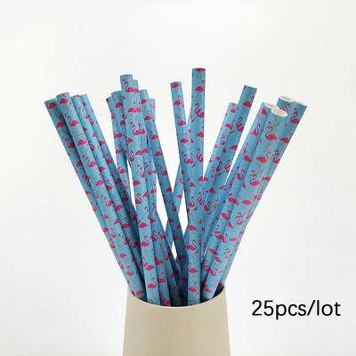 25 τμχ έγχρωμα καλαμάκια από χαρτί μιας χρήσης Καλαμάκια από χαρτί πόσιμου Rainbow για Γαμήλια Γενέθλια Επιτραπέζια σκεύη μίας χρήσης Προμήθειες πάρτι