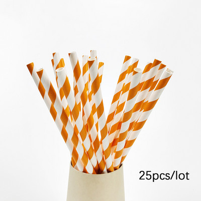 25 τμχ έγχρωμα καλαμάκια από χαρτί μιας χρήσης Καλαμάκια από χαρτί πόσιμου Rainbow για Γαμήλια Γενέθλια Επιτραπέζια σκεύη μίας χρήσης Προμήθειες πάρτι