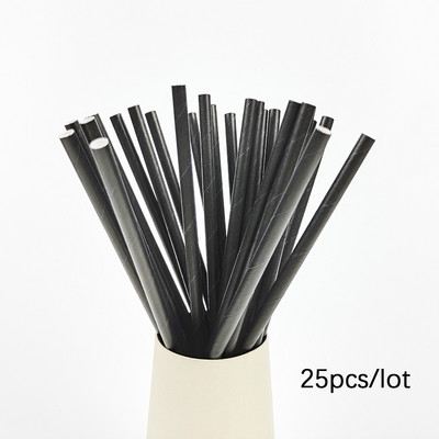 25 τμχ έγχρωμα καλαμάκια από χαρτί μιας χρήσης Καλαμάκια από χαρτί πόσιμου Rainbow για Γαμήλια Γενέθλια Επιτραπέζια σκεύη μίας χρήσης Προμήθειες πάρτι