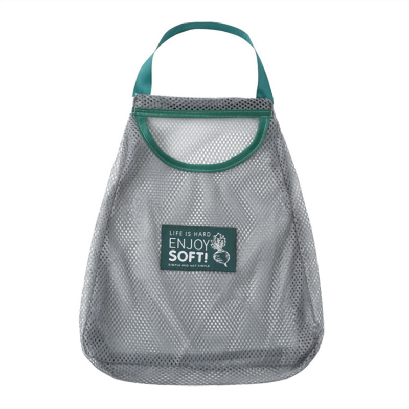1/2 buc. plasă plasă saci de depozitare suspendate reutilizabile, fructe, legume, usturoi, ceapă, organizator pentru casă, pungă goală din plasă, accesorii de bucătărie