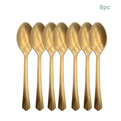 8Gosti Zlatno slovo Oh Dječje jednokratno posuđe Jungle Leaves Salveta Tanjur Šalica Tuširanje dječaka Djevojčica Babyshower Oh Potrepštine za bebe