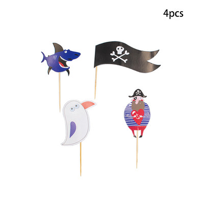 Gusarska tematska zabava Posuđe za jednokratnu upotrebu Pribor za dječju rođendansku zabavu Pirati s Kariba Posuđe za jelo Tanjur Dekoracija salvete