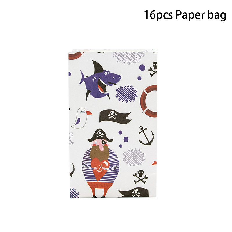 Gusarska tematska zabava Posuđe za jednokratnu upotrebu Pribor za dječju rođendansku zabavu Pirati s Kariba Posuđe za jelo Tanjur Dekoracija salvete