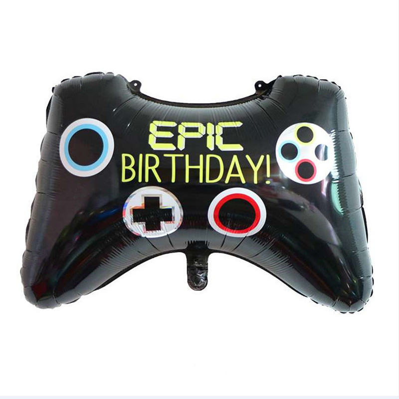 Crni gamepad Game On Theme Party Posuđe za jednokratnu upotrebu Upravljač videoigara Salveta Papirnata čaša Tanjur Dječji pribor za zabavu Decor