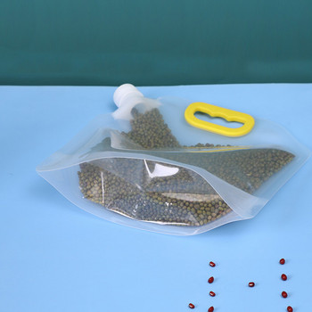 Σφραγισμένη τσάντα αποθήκευσης Σακούλα συσκευασίας ρυζιού κόκκοι, ανθεκτική στην υγρασία και τα έντομα Διαφανής παχύρρευστη φορητή τσάντα ποιότητας τροφίμων