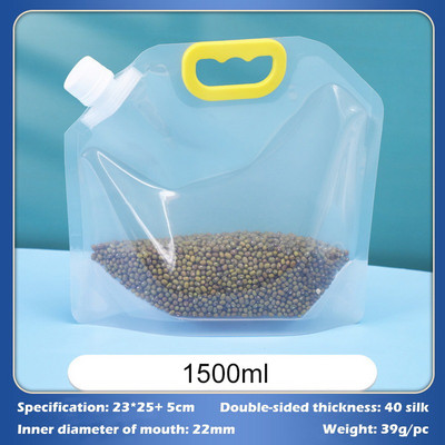 Sandarus laikymo maišelis Ryžių pakavimo maišelis Grūdai Atsparus drėgmei ir vabzdžiams skaidrus sutirštintas nešiojamas maistinis maišelis