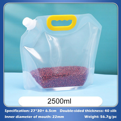 Sandarus laikymo maišelis Ryžių pakavimo maišelis Grūdai Atsparus drėgmei ir vabzdžiams skaidrus sutirštintas nešiojamas maistinis maišelis