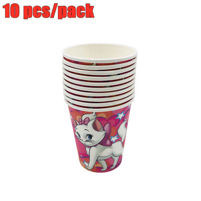 Διακόσμηση πάρτι με θέμα Marie Cat Επιτραπέζια σκεύη Χαρτί Πιάτο Κύπελλο χαρτοπετσέτα Πανό Ψάθινο μπαλόνι ντους μωρού Παιδικό πάρτι γενεθλίων προμήθειες