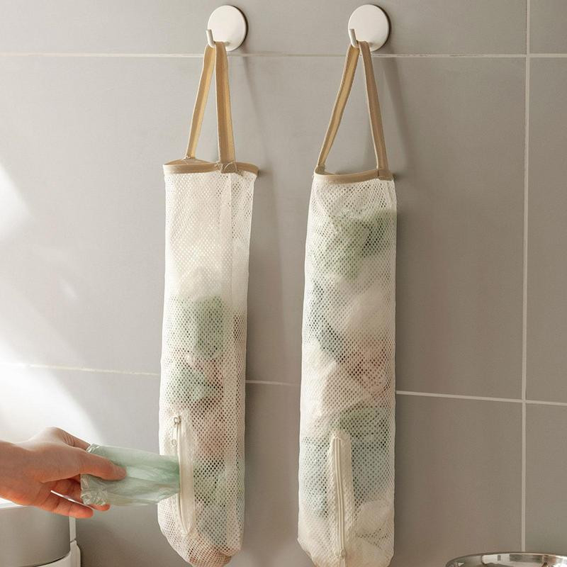 Επαναχρησιμοποιήσιμες τσάντες αποθήκευσης δικτυωτών λαχανικών κουζίνας Τσάντες αποθήκευσης κρεμμυδιών πατάτας Κούφιες αναπνέουσες τσάντες από πλέγμα τζίντζερ σκόρδου