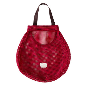 Επαναχρησιμοποιήσιμη τσάντα παντοπωλείου Κουζίνα Επιτοίχια τσάντα αποθήκευσης φρούτων και λαχανικών Φορητή τσάντα κρεμμυδιού σκόρδου με κοίλο πλέγμα που αναπνέει