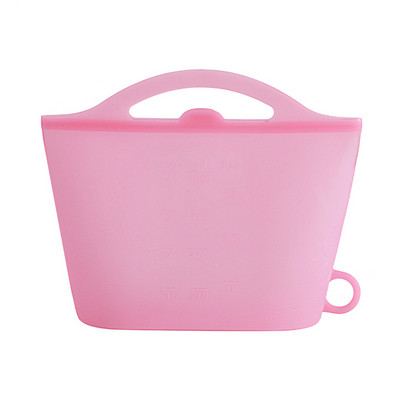 Silikonska vrećica za pohranu hrane Ziplock vrećice za višekratnu upotrebu za pohranu hrane hermetički zatvorene Prikladne za mikrovalnu pećnicu C66