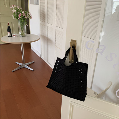 Heklana velika torba velikog kapaciteta Luksuzna dizajnerska ženska torba za kupovinu na plaži Pletena torba za kupovinu ženska torba