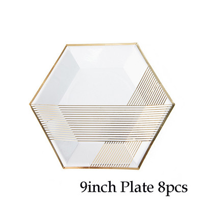 Musta valge triibuga ühekordsed lauanõud Pulmapeo Pabertaldrikud Salvrätikud Tassid Õlekõrred Laste sünnipäevapeo uusaastakaunistus