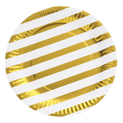 10 bucăți/lot 7 inch folie de aur cu puncte pentru ziua de naștere, pentru nunta, pentru decorare, farfurii de hârtie de unică folosință, favoruri pentru baby shower.