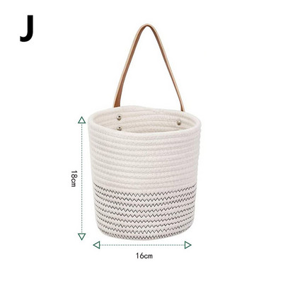 JAUNS virtuves glabāšanas grozs ar rokturi, ar rokām austi piekaramie grozi pie sienas, pīti augu puķu podi, mājas dārza dekori