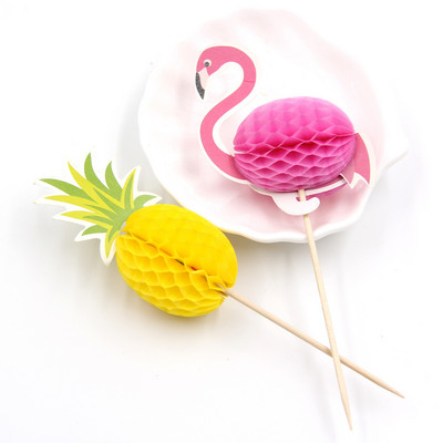 1 komplekt Flamingo ühekordseks kasutamiseks mõeldud lauanõude komplektid Ümmargused pabertopside taldrik flamingo-teemaliste pulmade suve sünnipäevapeo kaunistuste jaoks