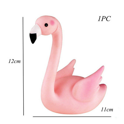 1 komplekt Flamingo ühekordseks kasutamiseks mõeldud lauanõude komplektid Ümmargused pabertopside taldrik flamingo-teemaliste pulmade suve sünnipäevapeo kaunistuste jaoks