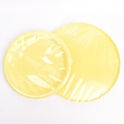 8 tk pastelltaldrikud Macaron Rainbow 1. sünnipäevapeo kaunistus lauanõud Sinine roosa Baby Shower ristimispaberist ühekordne taldrik