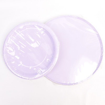 8 tk pastelltaldrikud Macaron Rainbow 1. sünnipäevapeo kaunistus lauanõud Sinine roosa Baby Shower ristimispaberist ühekordne taldrik