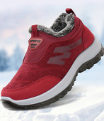 Adidași de iarnă de damă cu inscripție și talpă aspră